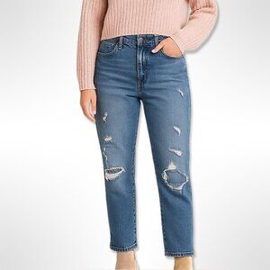 Old Navy O.G. Straight High-Rise Jeans Secret-Slim Pockets Button Fly Size 0